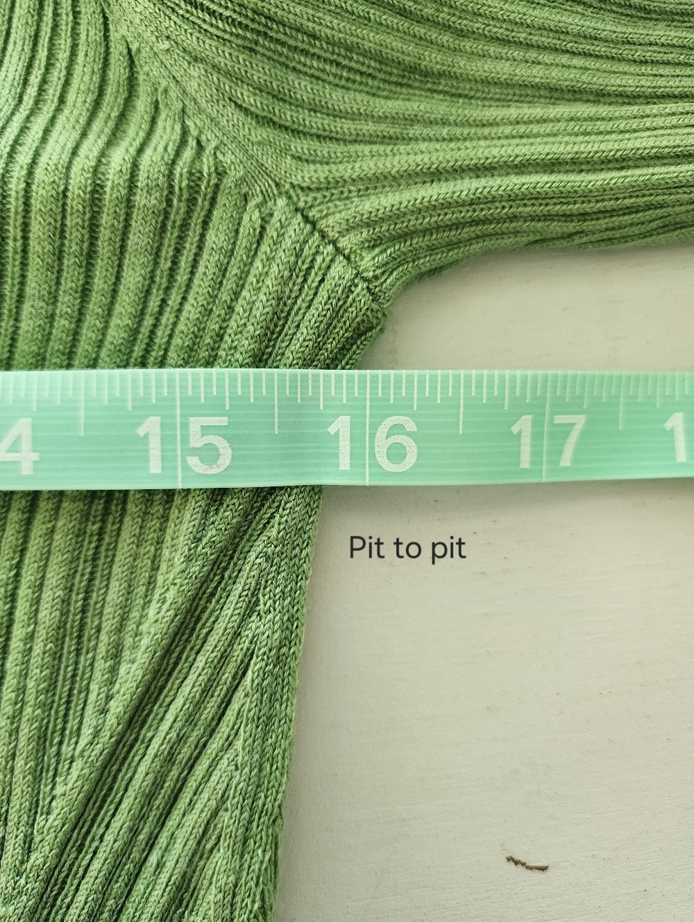 Wool Ribbed Knit Long-Sleeve Collared Top - Picture 5 of 9